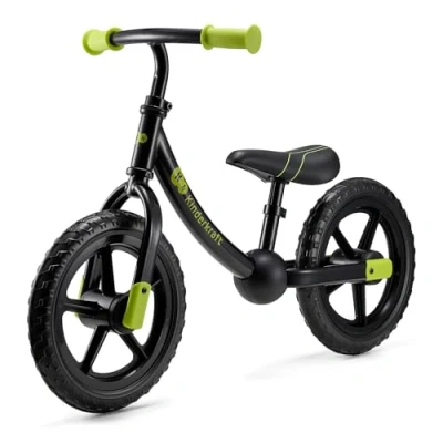 Afbeelding van Kinderkraft 2WAY NEXT OFF ROAD Loopfiets met grote EVA wielen Voor kinderen vanaf 2 jaar Licht stalen frame van 2,98 kg Zadel en stuurverstelling Zwart