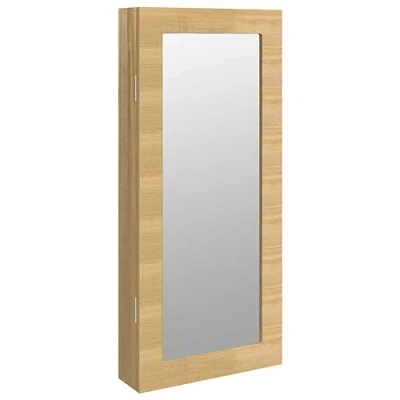 Afbeelding van Sieradenkast met spiegel wandgemonteerd 30x8,5x67 cm