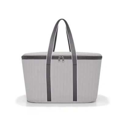 Afbeelding van Reisenthel Coolerbag Koeltas 20L Herringbone Grey Lichtgrijs
