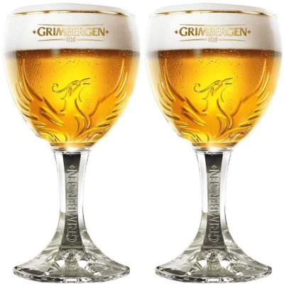 Afbeelding van Grimbergen Bierglas Op Voet 250 ml 2 stuks