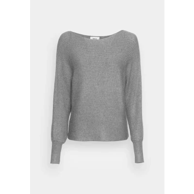 Afbeelding van ONLY Onladaline Life L/S Short Pullo Knt Noos Damestrui, Medium grijs mengsel.