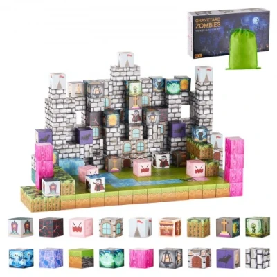 Image de VEVOR Blocs Construction Magnétiques Enfant 100 PCS Jouet Sensoriel Montessori