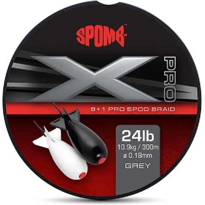 Afbeelding van Fox Spomb XD Pro Braid Grey Gevlochten lijn 0.18mm 10.9kg (300m)
