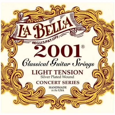 Image de Labella 2001LIGHT Jeu de cordes guitare classique 2001 Classical Tension souple