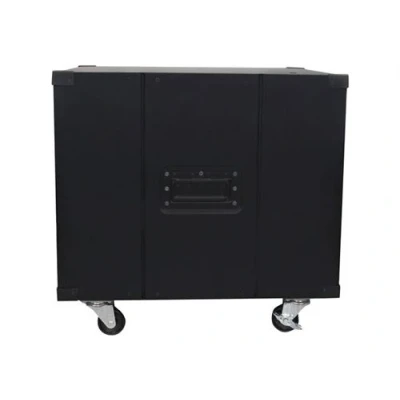 Image de StarTech.com Rack de serveur 9U avec poignées intégrées Armoire pour à roulettes Bâti portable noir 23&quot;