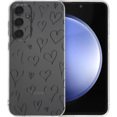 Afbeelding van iMoshion hoesje Geschikt voor Samsung Galaxy S23 FE Siliconen Design Meerkleurig / Hearts