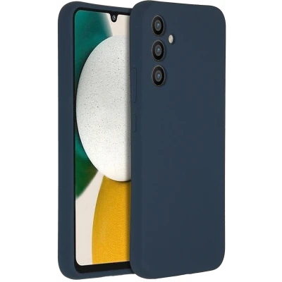 Afbeelding van Accezz Hoesje Geschikt voor Samsung Galaxy A34 (5G) Siliconen Liquid Silicone Backcover Donkerblauw