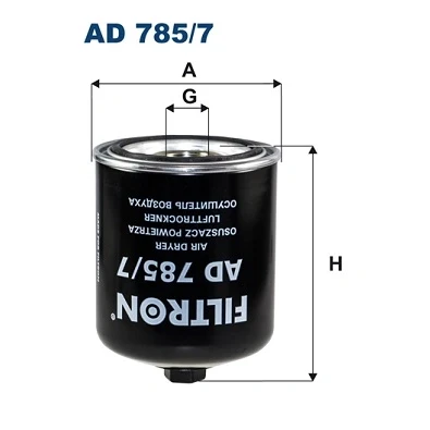 Afbeelding van FILTRON AD 785/7 Luchtdrogersysteem, pneumatisch systeem SCANIA: P,G,R,T series