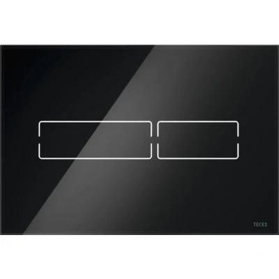 Afbeelding van Tece Lux Mini bedieningsplaat elektronisch Touch bediening glas zwart
