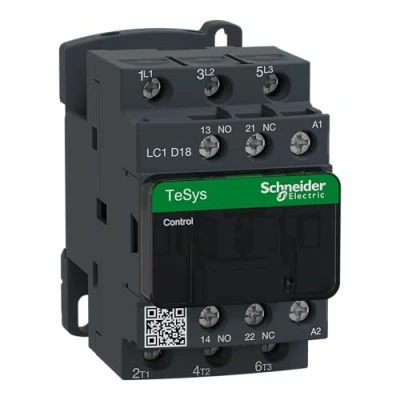 Afbeelding van Schneider Electric TeSys LC1D schakelaar 3P AC 3 440V 18A spoel 400Vca LC1D18V7