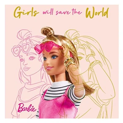 Afbeelding van Danilo Promotions Limited Barbie verjaardagskaart, officiële wenskaart, meerkleurig, 22,9 x 15,2 cm