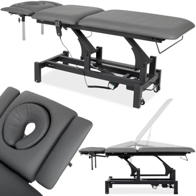 Afbeelding van Massagetafel elektrisch Elektrische behandelbank 5 delig Fortis Grijs