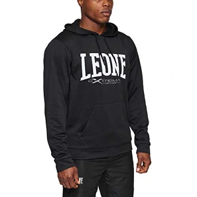 Afbeelding van LEONE 1947 ABX111 Logo Hoodie, zwart