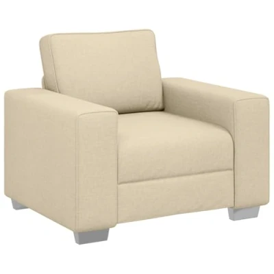 Afbeelding van vidaXL Crème Ligzetel 59 cm Stof