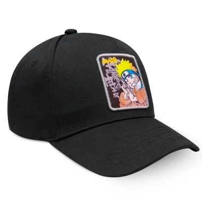 Afbeelding van Naruto Pet voor kinderen, jongens, baseballpetten, snapback, truckerpet, zomer, cadeau idee, manga, anime, volwassenen, jongeren, officiële accessoires, zwart.