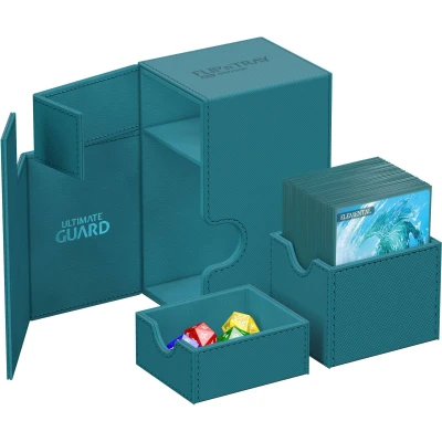 Afbeelding van Ultimate Guard Flip`n`Tray 80+ XenoSkin Monocolor Petrol