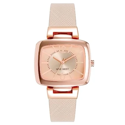 Afbeelding van Nine West NW/1856 dameshorloge, lichtroze/roségoud, Kwartsuurwerk