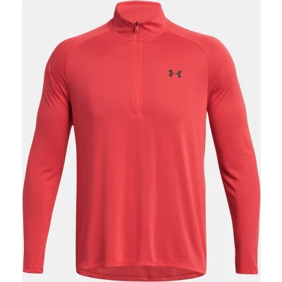 Afbeelding van Under Armour Longsleeve, Heren, Maat: Small, Red solstice/black