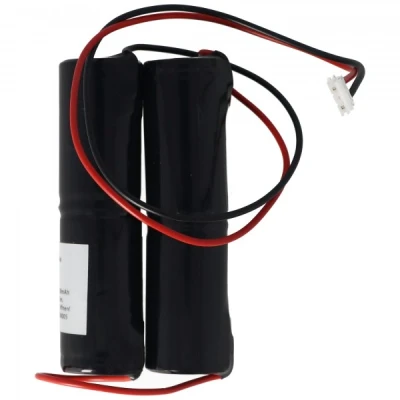 Afbeelding van Noodverlichting batterij NiMH 4.8V 3000mAh 2x L1x2 Sub C met kabelconnector