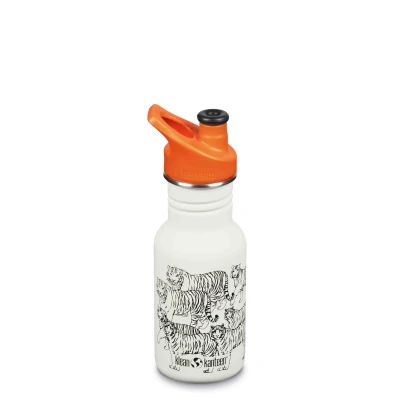 Afbeelding van Klean Kanteen Kid Sport fles 355 ml tijgers
