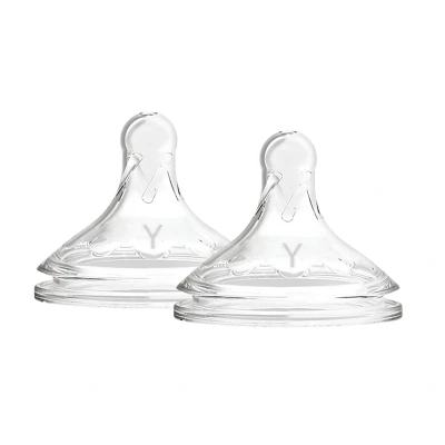 Afbeelding van Dr. Brown Browns Flesspeen Natural Flow Y cut 9+ maanden Brede Halsfles 2 stuks