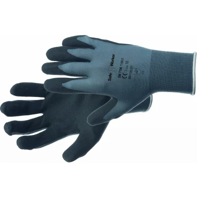 Afbeelding van Safeworker Werkhandschoen Nylon/Nitril Handschoenen Grijs 8