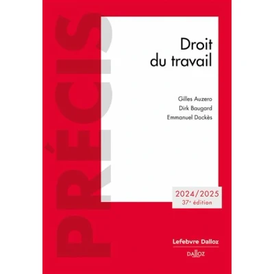 Image de Droit du travail 2024/2025 37ed