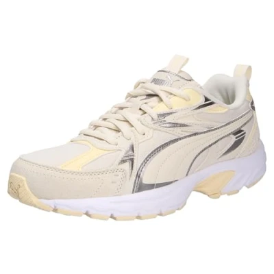 Afbeelding van PUMA Milenio Tech Suede Sneakers, uniseks, Alpine Snow antiek zilver