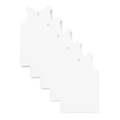 Afbeelding van Fruit of the Loom Herenvest (5 stuks), wit (wit).