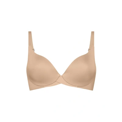 Afbeelding van Hunkemöller Smooth Padded Pushup BH, Dames, Maat: 70B, Beige