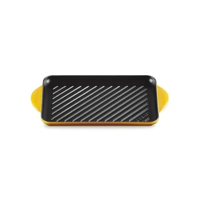 Afbeelding van Le Creuset Rechthoekige grill van geëmailleerd gietijzer, 33 x 22 cm, nectar, 20202326720460