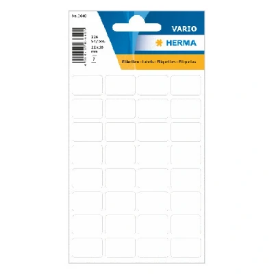Image de Herma 3640 étiquettes multi usages 12 x 18 mm (224 étiquettes) blanc