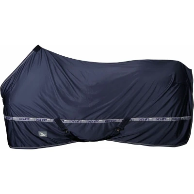 Afbeelding van Harry&#039;s Horse Coolerdeken Dry Fit Navy Blue Bovenlengte: 165 cm &amp; Onderlengte: 215