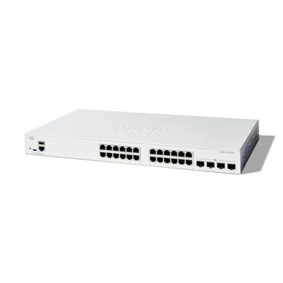 Image de Cisco Catalyst 1300 24T 4X Commutateur C3 Géré 24 x 10/100/1000Base T + 4 10 Gigabit SFP+ Montable sur rack