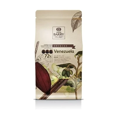 Afbeelding van Callebaut Chocolade Callets Puur Venezuela (72%) 1kg