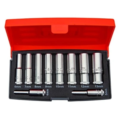 Afbeelding van Bahco S0810L 10 delige Doppenset 1/4&quot;