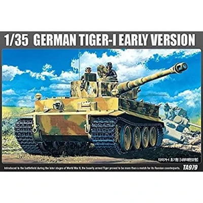 Afbeelding van 1:35 Academy 13239 GERMAN TIGER I Tank Early Production Version Plastic Modelbouwpakket