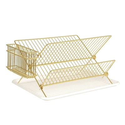Afbeelding van Present Time Afdruiprek Classic Verguld 36,5x29,5x23,5cm Scandinavisch