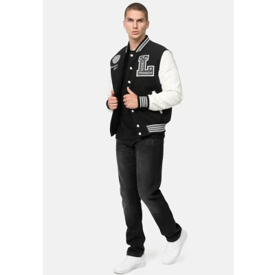 Afbeelding van Lonsdale Waterstein Trainingsvest, Heren, Maat: Large, Black ecru grey