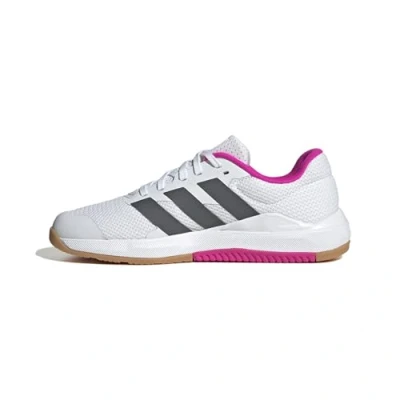 Afbeelding van adidas Performance Dropset BASE Trainingsschoen, Dames, Maat: 38 2/3, Footwear white/grey five/shock pink Textiel/ synthetisch