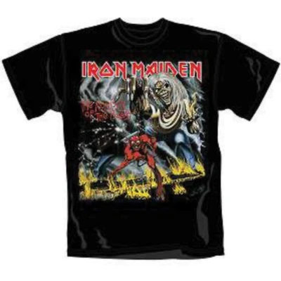 Afbeelding van Iron Maiden Number Of The Beast Heren T shirt XL Zwart