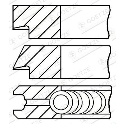 Afbeelding van Goetze Engine Zuigerveren 08 124700 00