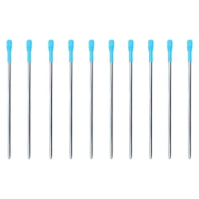 Afbeelding van 10 stuks blauwe inktvullingen compatibel met de balpen gevuld Swarovski Stardust kristallen
