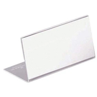 Image de Porte noms de table en acrylique Forme L Durable
