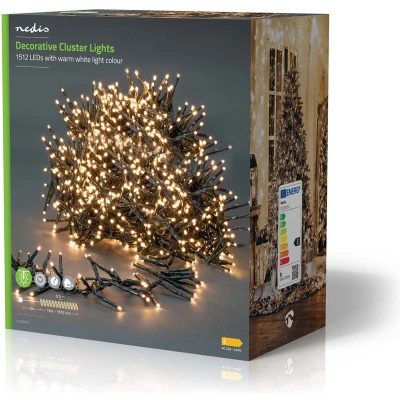 Afbeelding van Nedis Decoratieve Verlichting CLCS1512 Green / 14.00 m