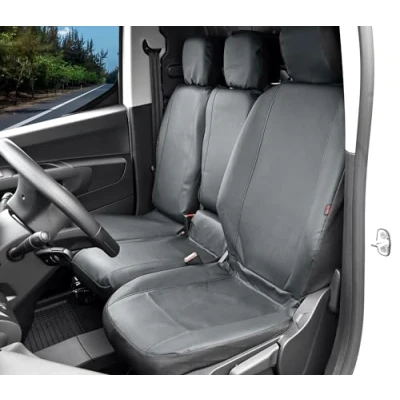 Afbeelding van Z4L Stoelhoezen van kunstleer, speciaal ontworpen voor Berlingo (vanaf 2019) (1 + 2 stoelen), achterbankhoezen, kleur: zwart