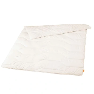 Afbeelding van sleepling Dekbed voor het hele jaar, scheerwol, 100% katoen, middelgroot, 135 x 200 cm, wit