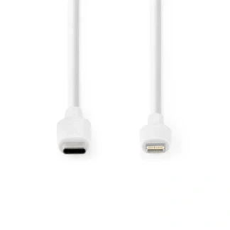 Afbeelding van USB C naar Lightning kabel 1 meter (Zwart)