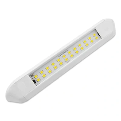 Afbeelding van Dream Lighting Ledverlichting voor buiten, 12 V, camper, IP66, waterdicht, lamp, luifel, caravan, behuizing van aluminium, 25 cm, koudwit