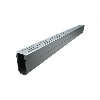 Afbeelding van Wovar Lijngoot smal Aluminium 1000 x 55 100 mm Per Stuk Afvoergoot